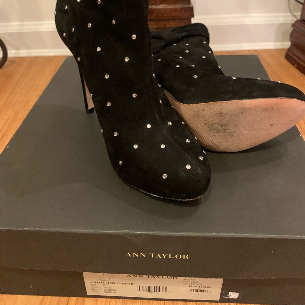 Ann Taylor Suede Ankle Boot
